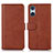 Coque Portefeuille Livre Cuir Etui Clapet N08P pour Sony Xperia 5 V Marron