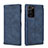 Coque Portefeuille Livre Cuir Etui Clapet N09 pour Samsung Galaxy Note 20 Ultra 5G Bleu
