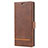 Coque Portefeuille Livre Cuir Etui Clapet N11 pour Samsung Galaxy Note 20 Ultra 5G Marron