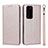 Coque Portefeuille Livre Cuir Etui Clapet N12 pour Huawei P40 Pro Or Rose