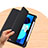 Coque Portefeuille Livre Cuir Etui Clapet P01 pour Apple iPad Air 5 10.9 (2022) Noir Petit