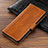 Coque Portefeuille Livre Cuir Etui Clapet P01 pour Samsung Galaxy Note 10 5G Orange