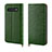 Coque Portefeuille Livre Cuir Etui Clapet P04 pour Samsung Galaxy S10 Vert