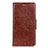 Coque Portefeuille Livre Cuir Etui Clapet pour Alcatel 3 Marron