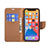 Coque Portefeuille Livre Cuir Etui Clapet pour Apple iPhone 13 Pro Marron Petit