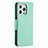 Coque Portefeuille Livre Cuir Etui Clapet pour Apple iPhone 13 Pro Max Cyan Petit