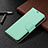 Coque Portefeuille Livre Cuir Etui Clapet pour Apple iPhone 13 Pro Max Cyan Petit