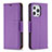 Coque Portefeuille Livre Cuir Etui Clapet pour Apple iPhone 13 Pro Max Violet