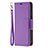 Coque Portefeuille Livre Cuir Etui Clapet pour Apple iPhone 13 Pro Max Violet Petit