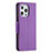 Coque Portefeuille Livre Cuir Etui Clapet pour Apple iPhone 13 Pro Max Violet Petit