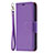 Coque Portefeuille Livre Cuir Etui Clapet pour Apple iPhone 13 Violet Petit