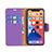 Coque Portefeuille Livre Cuir Etui Clapet pour Apple iPhone 13 Violet Petit