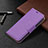 Coque Portefeuille Livre Cuir Etui Clapet pour Apple iPhone 13 Violet Petit