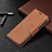 Coque Portefeuille Livre Cuir Etui Clapet pour Apple iPhone 14 Marron Petit