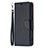 Coque Portefeuille Livre Cuir Etui Clapet pour Apple iPhone 14 Noir Petit