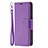 Coque Portefeuille Livre Cuir Etui Clapet pour Apple iPhone 14 Pro Max Violet Petit