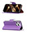 Coque Portefeuille Livre Cuir Etui Clapet pour Apple iPhone 14 Pro Max Violet Petit