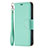 Coque Portefeuille Livre Cuir Etui Clapet pour Apple iPhone 15 Cyan Petit