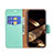 Coque Portefeuille Livre Cuir Etui Clapet pour Apple iPhone 15 Cyan Petit