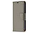 Coque Portefeuille Livre Cuir Etui Clapet pour Apple iPhone 15 Gris Petit