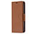 Coque Portefeuille Livre Cuir Etui Clapet pour Apple iPhone 15 Plus Marron Petit