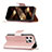 Coque Portefeuille Livre Cuir Etui Clapet pour Apple iPhone 15 Pro Max Or Rose Petit