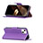 Coque Portefeuille Livre Cuir Etui Clapet pour Apple iPhone 15 Violet Petit