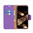 Coque Portefeuille Livre Cuir Etui Clapet pour Apple iPhone 15 Violet Petit