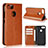 Coque Portefeuille Livre Cuir Etui Clapet pour Asus Zenfone Max Plus M1 ZB570TL Orange