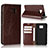 Coque Portefeuille Livre Cuir Etui Clapet pour Asus ZenFone V V520KL Marron