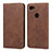 Coque Portefeuille Livre Cuir Etui Clapet pour Google Pixel 3a XL Marron