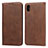 Coque Portefeuille Livre Cuir Etui Clapet pour Huawei Honor Play 8 Marron