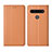 Coque Portefeuille Livre Cuir Etui Clapet pour LG K41S Orange
