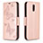 Coque Portefeuille Livre Cuir Etui Clapet pour Nokia 2.3 Or Rose