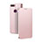 Coque Portefeuille Livre Cuir Etui Clapet pour Oppo A7 Or Rose