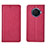 Coque Portefeuille Livre Cuir Etui Clapet pour Oppo Ace2 Rouge