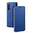 Coque Portefeuille Livre Cuir Etui Clapet pour Oppo Reno3 Pro Bleu