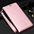 Coque Portefeuille Livre Cuir Etui Clapet pour Realme C3 Or Rose