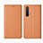 Coque Portefeuille Livre Cuir Etui Clapet pour Realme X50 5G Orange