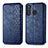 Coque Portefeuille Livre Cuir Etui Clapet pour Samsung Galaxy A21 Bleu