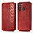 Coque Portefeuille Livre Cuir Etui Clapet pour Samsung Galaxy A21 Rouge