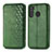 Coque Portefeuille Livre Cuir Etui Clapet pour Samsung Galaxy A21 Vert