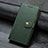 Coque Portefeuille Livre Cuir Etui Clapet pour Samsung Galaxy A21s Vert