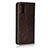 Coque Portefeuille Livre Cuir Etui Clapet pour Samsung Galaxy A41 Marron