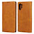 Coque Portefeuille Livre Cuir Etui Clapet pour Samsung Galaxy Note 10 Plus 5G Orange