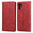Coque Portefeuille Livre Cuir Etui Clapet pour Samsung Galaxy Note 10 Plus 5G Rouge