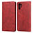 Coque Portefeuille Livre Cuir Etui Clapet pour Samsung Galaxy Note 10 Plus Rouge