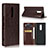 Coque Portefeuille Livre Cuir Etui Clapet pour Sony Xperia XZ4 Marron