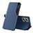 Coque Portefeuille Livre Cuir Etui Clapet Q02H pour Xiaomi Poco X4 GT 5G Bleu
