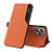Coque Portefeuille Livre Cuir Etui Clapet Q02H pour Xiaomi Poco X4 GT 5G Orange